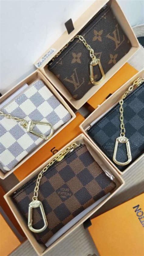 louis vuitton mini wallet keychain|Louis Vuitton key pouch wallet.